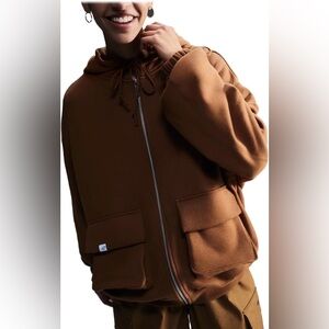 Nike Brown French Terry OS Hoodie and Pants